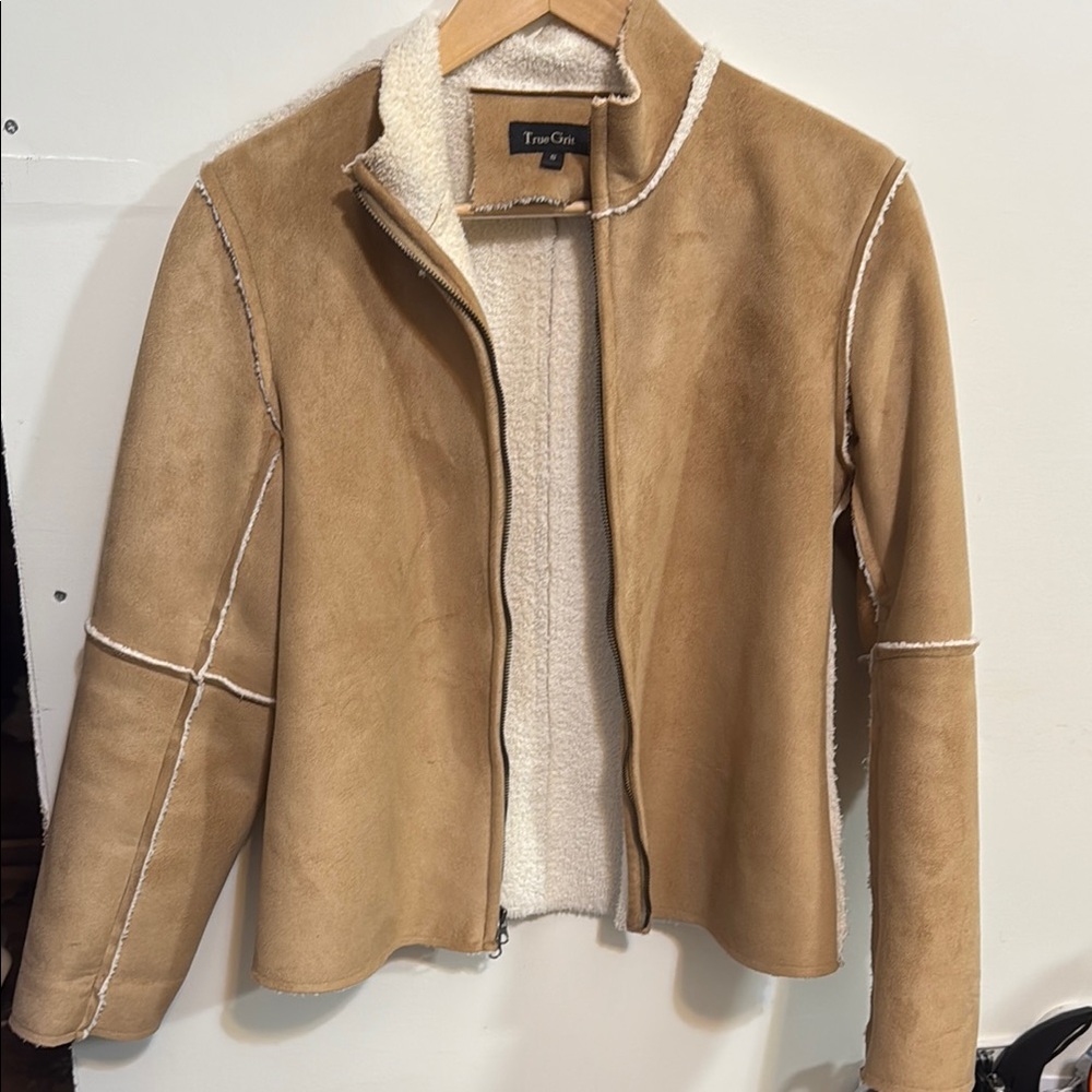 True Grit Tan Teddy Jacket Soft and Versatile